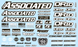 Picture of Team Associated DR10 Decal Sheet