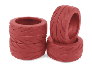 Picture of Team Associated NanoSport Radial Tires (Red)