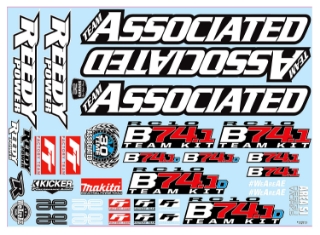 Picture of Team Associated RC10 B74.1/B74.1D Decal Sheet