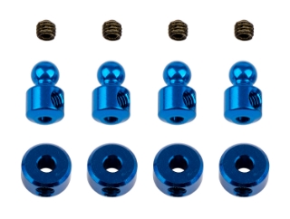 Picture of Team Associated RC10B74 Anti-Roll Bar Hardware (Blue)