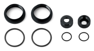 Picture of Team Associated RC8B3.2/T3.2 16mm Shock Collar & Seal Retainer Set (Black)