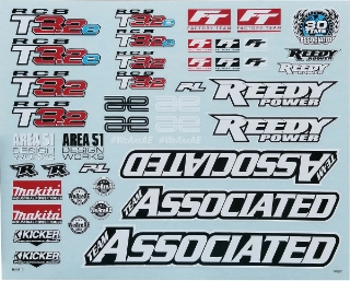 Picture of Team Associated RC8T3.2 Decal Sheet