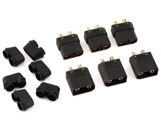 Picture of DragRace Concepts XT90 Connector Set (Black) (3 Male/3 Female)