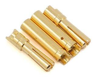 Picture of ProTek RC 4.0mm "Super Bullet" Solid Gold Connectors (2 Male/2 Female)