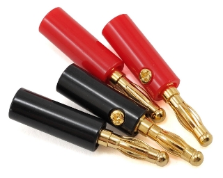 Picture of ProTek RC 4.0mm Gold Plated Banana Plugs (2 Red/2 Black)