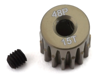 Picture of ProTek RC 48P Lightweight Hard Anodized Aluminum Pinion Gear (3.17mm Bore) (15T)