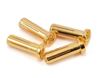 Picture of ProTek RC 5.0mm "Super Bullet" Solid Gold Connectors (4 Male)