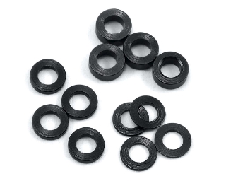 Picture of ProTek RC Aluminum Ball Stud Washer Set (Black) (12) (0.5mm, 1.0mm & 2.0mm)