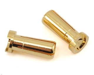 Picture of ProTek RC Low Profile 5mm "Super Bullet" Solid Gold Connectors (2 Male)