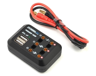 Picture of ProTek RC Prodigy DC Power Hub (4mm Outputs & 5V/2.1A USB Outputs)
