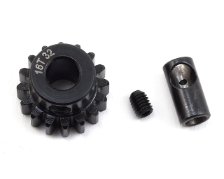 Picture of ProTek RC Steel 32P Pinion Gear w/3.17mm Reducer Sleeve (Mod .8) (5mm Bore) (16T)