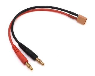 Picture of ProTek RC XT30 Charge Lead (Male XT30 to 4mm Banana Plugs) (6" / 15.24cm)