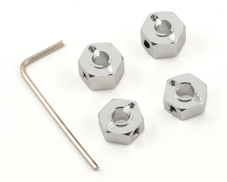 Picture of ST Racing Concepts 12mm Aluminum "Lock Pin Style" Wheel Hex Set (Silver) (4)