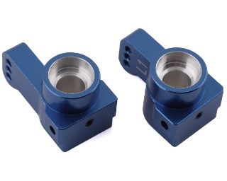 Picture of ST Racing Concepts DR10 Aluminum Rear Hub Carriers (Blue) (2) (1° Toe)