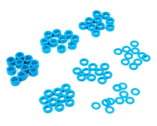 Picture of Yeah Racing 3x0.25/0.5/1.5/2/2.5/3mm Flat Washer Set (Blue) (70)