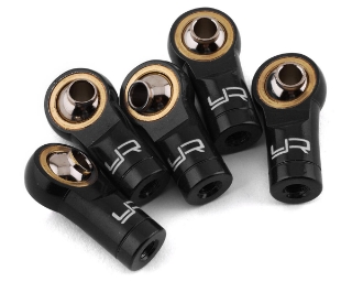 Picture of Yeah Racing 3mm Aluminum Threaded Rod Ends (Black) (5) (Reverse Thread)