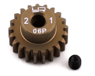 Picture of Yeah Racing Mod 0.6 Hard Coated Aluminum Pinion Gear (21T)