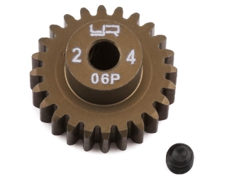 Picture of Yeah Racing Mod 0.6 Hard Coated Aluminum Pinion Gear (24T)