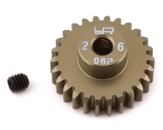Picture of Yeah Racing Mod 0.6 Hard Coated Aluminum Pinion Gear (26T)