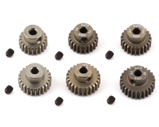 Picture of Yeah Racing Hard Coated 48P Aluminum Pinion Gear Set (21, 22, 23, 24, 25, 26T)
