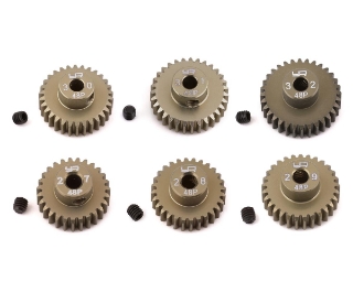 Picture of Yeah Racing Hard Coated 48P Aluminum Pinion Gear Set (27, 28, 29, 30, 31, 32T)