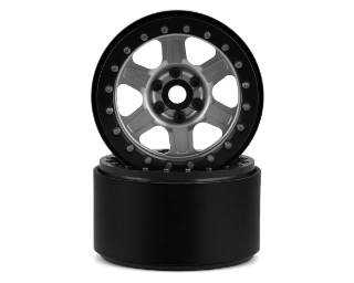 Picture of SSD RC Challenger 2.2" Beadlock Crawler Wheels (Silver) (2)