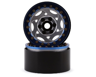 Picture of SSD RC 1.9” Champion Beadlock Wheels (Silver/Blue)