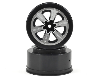 Picture of JConcepts 12mm Hex Hustle Short Course Wheels (Black) (2) (Slash Front)