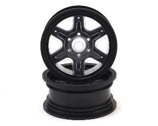 Picture of Jconcepts 12mm Hex Dragon 2.6" Mega Truck Wheel w/Offset Adapters (Black) (2)