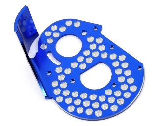 Picture of JConcepts RC10 Classic Aluminum Honeycomb Rear Motor Plate (Blue)