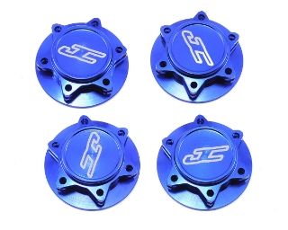 Picture of JConcepts Fin 17mm 1/8th Serrated Light Weight Wheel Nut (Blue) (4)