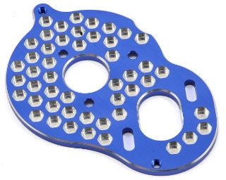 Picture of JConcepts B5M Aluminum "3 Gear" Honeycomb Motor Plate (Blue)