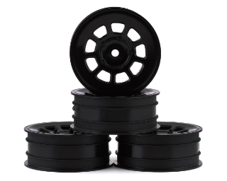 Picture of JConcepts 9 Shot 2.2 Dirt Oval Front Wheels (Black) (4) (B6.1/XB2/RB7/YZ2)
