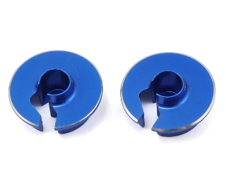 Picture of JConcepts Fin Aluminum 0mm Off-Set Shock Spring Cup (Blue) (2)