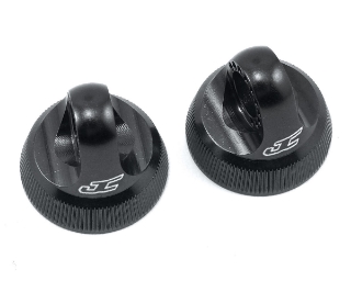 Picture of JConcepts Fin Aluminum 12mm V2 Shock Cap (Black) (2)