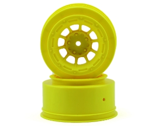 Picture of JConcepts 12mm Hex Hazard Short Course Wheels (Yellow) (2) (Slash Front)