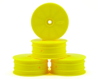 Picture of JConcepts 12mm Hex Mono 2.2 4WD Front Buggy Wheels (4) (22-4) (Yellow)