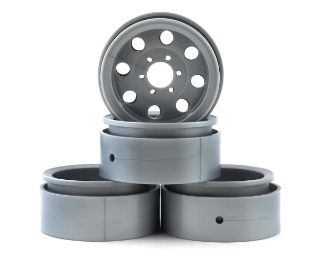 Picture of Element RC Enduro 1.9” The Ocho Beadlock Crawler Wheels (Silver)