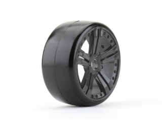 Picture of JetKO Tires 1/8 GT Buster Tires Mounted on Black Claw Rims, Medium Soft, Belted (2)