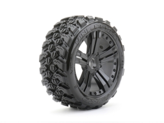 Picture of JetKO Tires 1/8 Buggy King Cobra Tires Mounted on Black Claw Rims, Medium Soft, Belted (2)