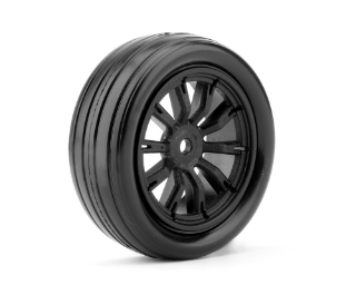 Picture of JetKO Tires 1/10 DR Booster Front Tires, Mounted on Black Claw Rims, Super Soft