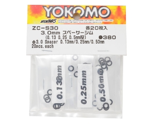 Picture of Yokomo 3.0mm Shim Spacer Set (0.13mm, 0.25mm & 0.50mm)