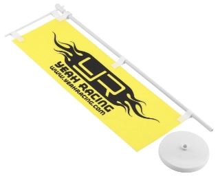 Bild von Yeah Racing Yellow Track Flag w/Plastic Stand
