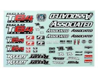 Picture of Team Associated RC10T6.4 1/10 Stadium Truck Team Kit Decal Sheet
