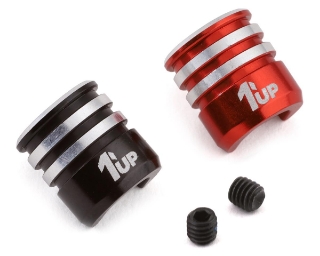 Picture of 1UP Racing Heatsink Bullet Plug Grips (Black/Red) (Fits LowPro Bullet Plugs)