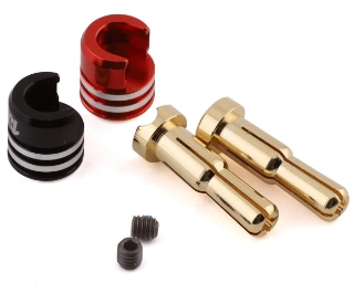 Picture of 1UP Racing Heatsink Bullet Plug Grips w/4-5mm Bullets (Black/Red)