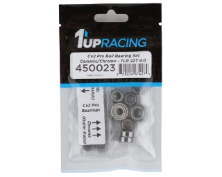 Picture of 1UP Racing TLR 22T 4.0 Cv2 Pro Bearing Set (Ceramic/Chrome)