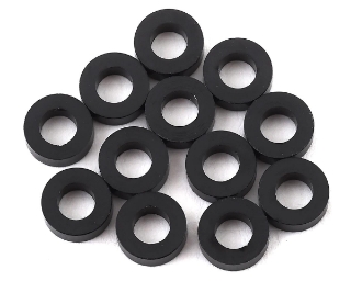 Picture of 1UP Racing 3x6mm Precision Aluminum Shims (Black) (12) (2mm)