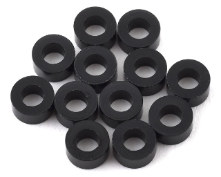 Picture of 1UP Racing 3x6mm Precision Aluminum Shims (Black) (12) (3mm)