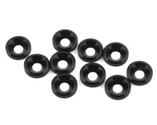 Picture of 1UP Racing 3mm Countersunk Washers (Black) (10)